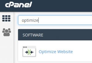 cpanel-optimize-website